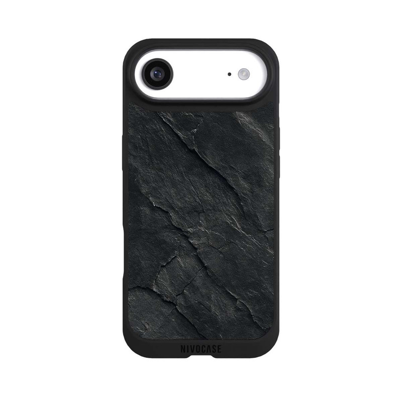 iPhone Air NIVOpure Dunkler Schiefer Look