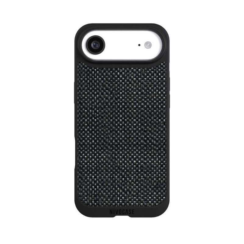 iPhone Air NIVOpure Abstrakter schwarzer Stoff