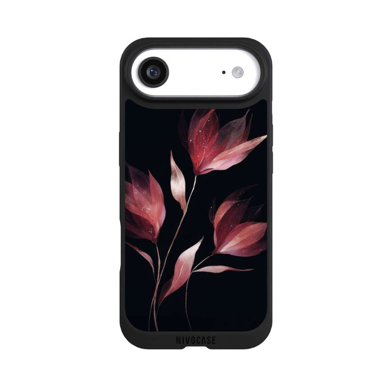 iPhone Air NIVOpure Burgunderrote Blume Negativ