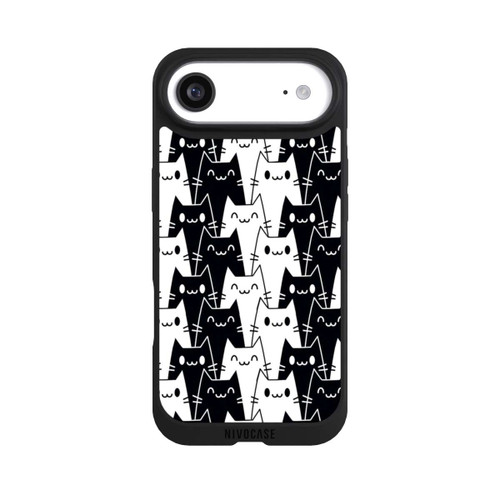 Apple iPhone Air NIVOpure Katzentapete Schwarz Weiß