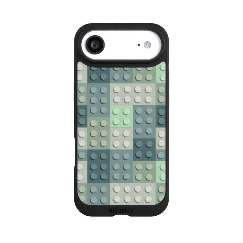 iPhone Air NIVOpure Grünes Blockmuster