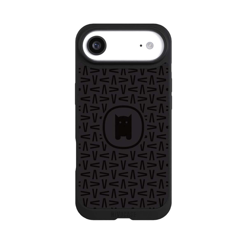 iPhone Air NIVOpure Nivocase Muster Schwarz Grau