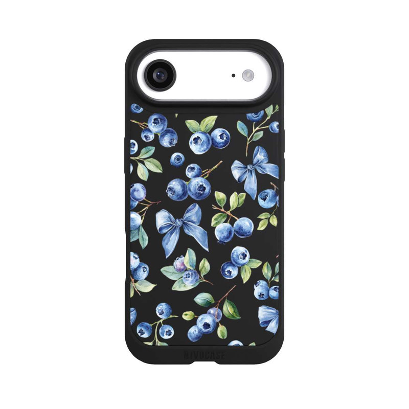 iPhone Air NIVOpure Blaubeere Schleifen Transparent mit KI