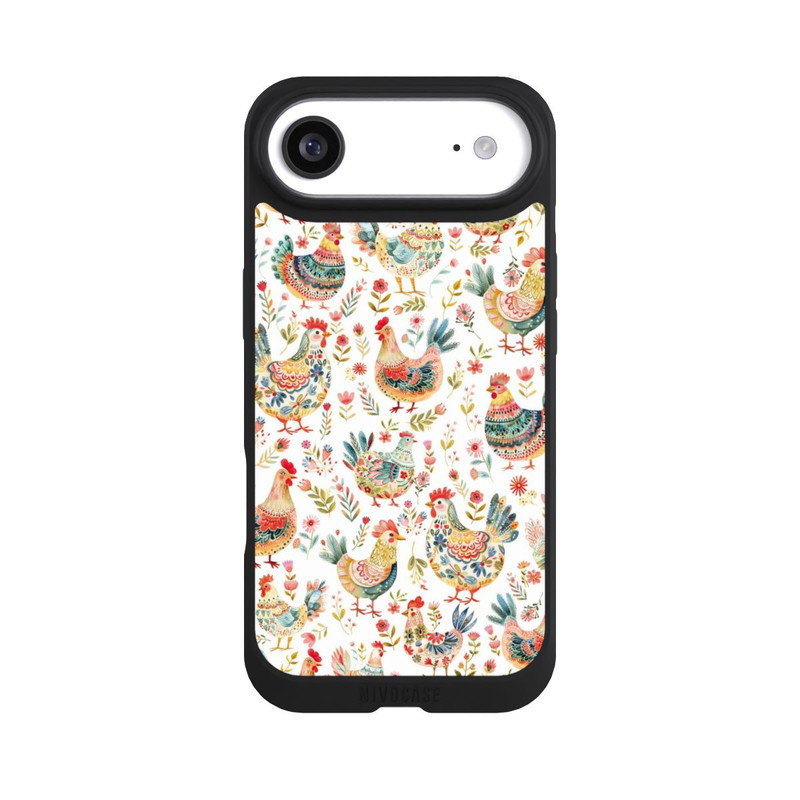 iPhone Air NIVOpure Motif de poulet coloré avec IA