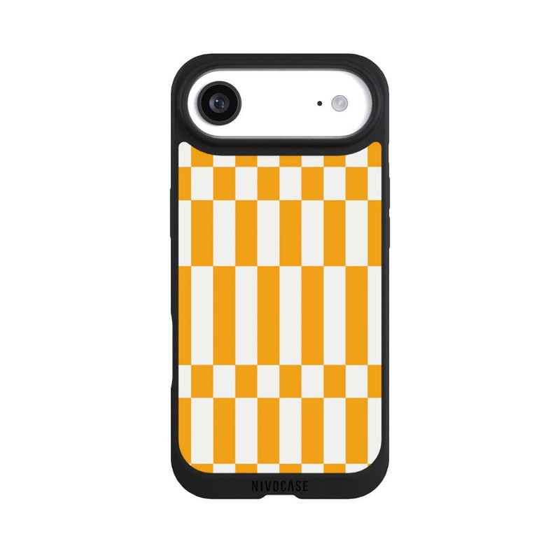 iPhone Air NIVOpure Motif à Carreaux d'Été Jaune Vif