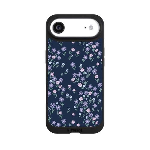 Apple iPhone Air NIVOpure Dark Blue Floral Theme
