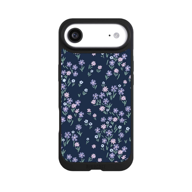 iPhone Air NIVOpure Thème Floral Bleu Foncé