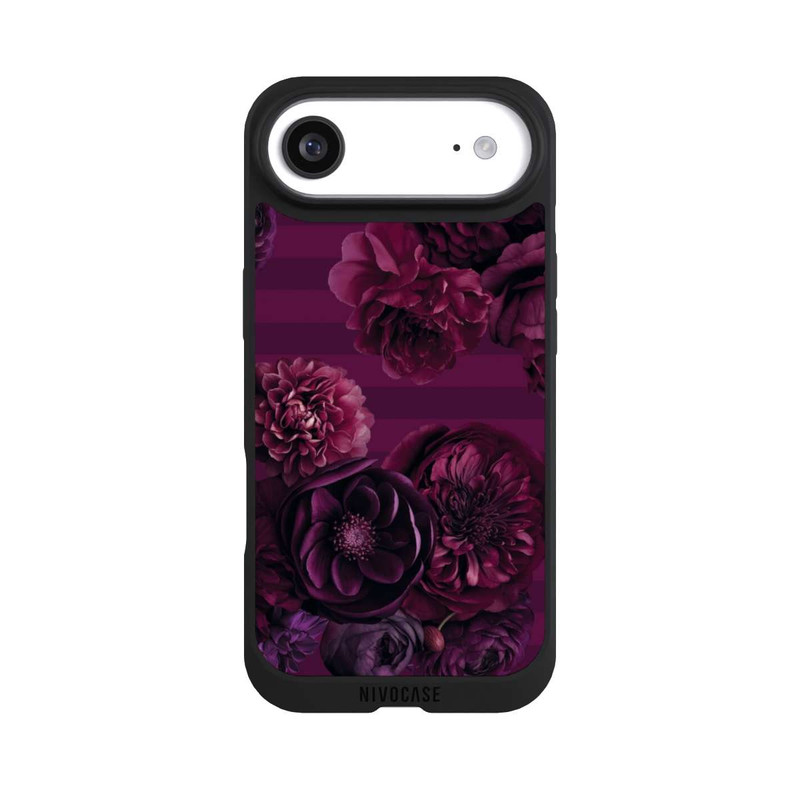 iPhone Air NIVOpure Majestic Baroque Blossom Dream Burgundy Pink mit KI
