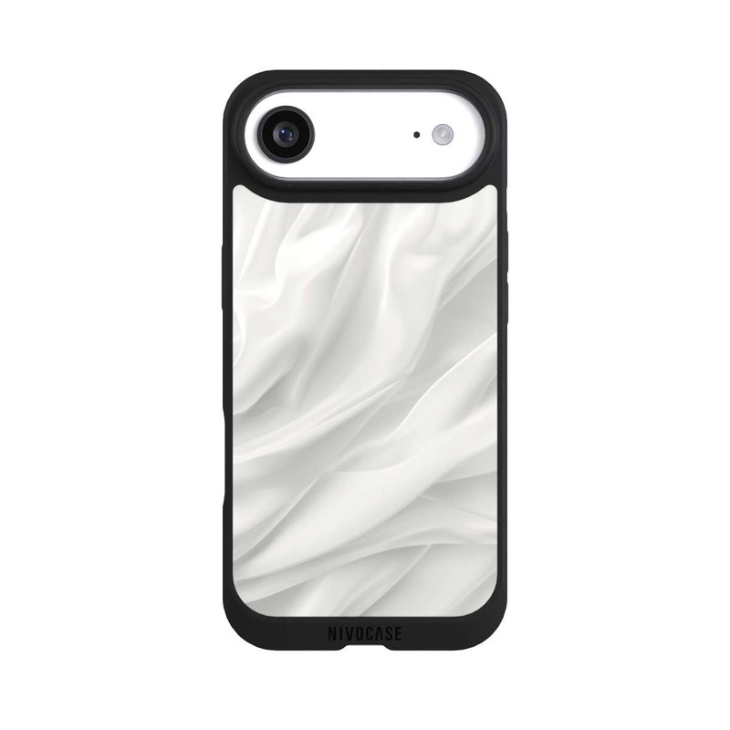 iPhone Air NIVOpure Weiße Seidenmatte Textur mit KI