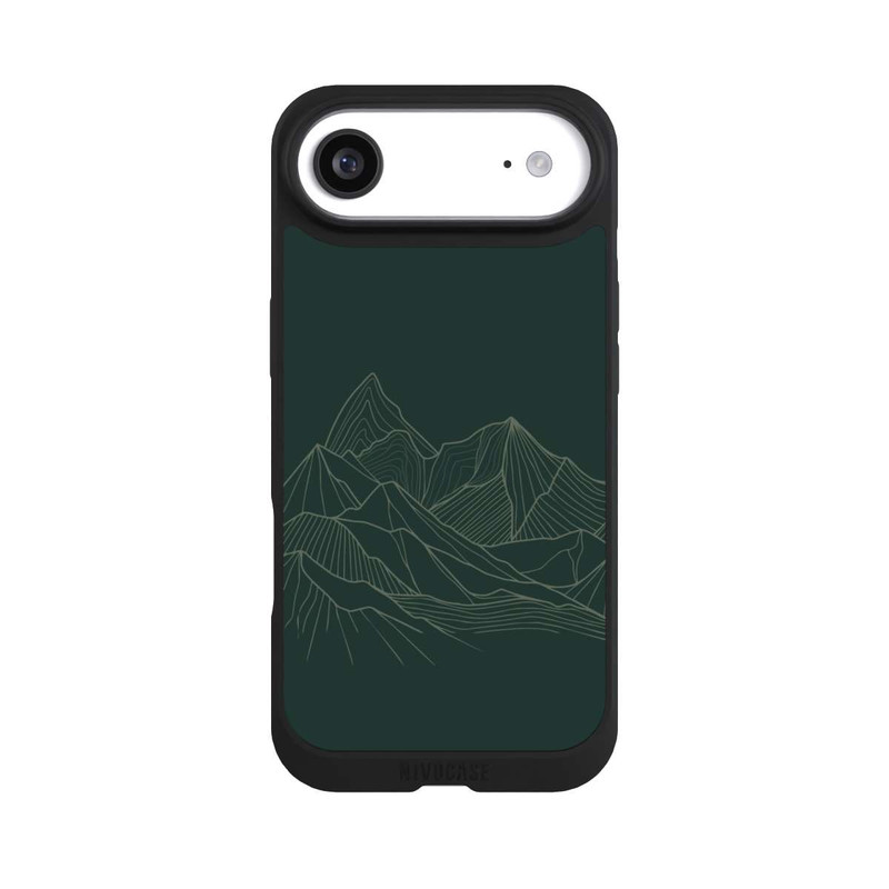 iPhone Air NIVOpure Berg Line Art Grün