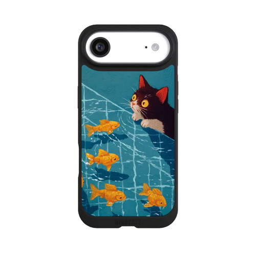 Apple iPhone Air NIVOpure Die Katze im Pool mit KI