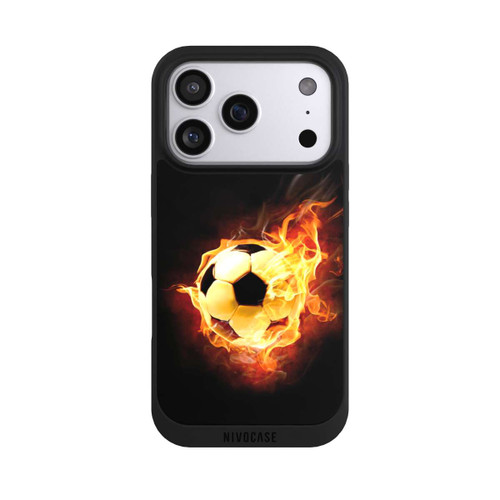 Apple iPhone 17 Pro NIVOpure Fußball in Flammen