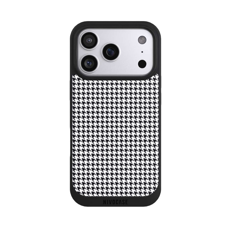 iPhone 17 Pro NIVOpure Pied de Poule Noir Blanc