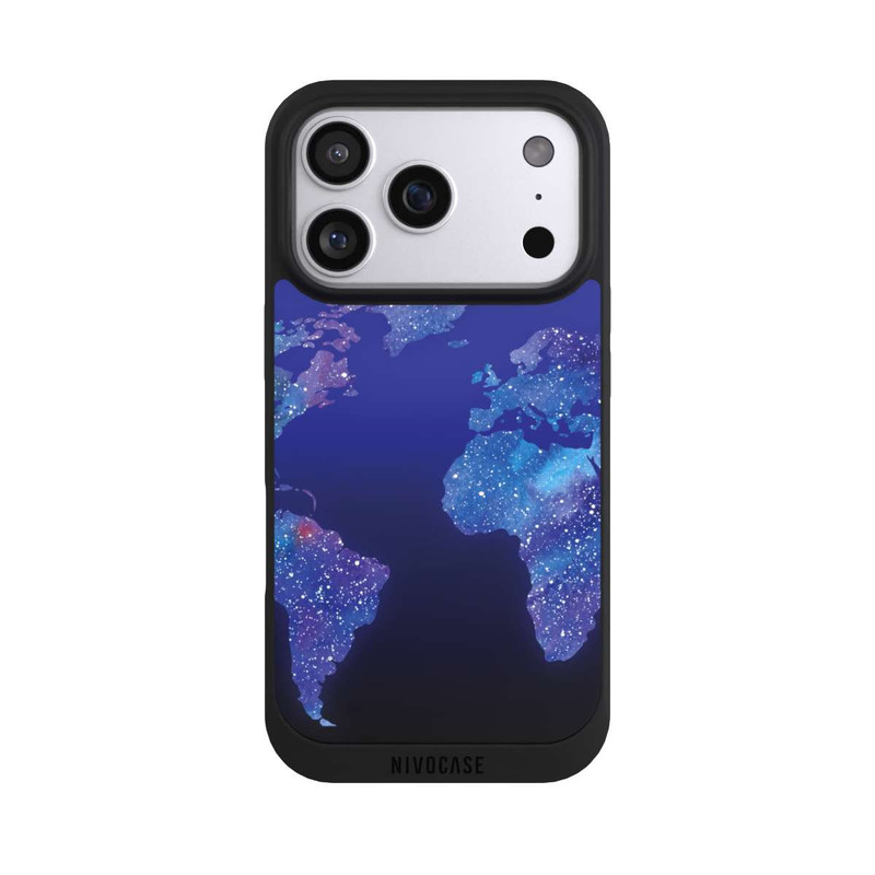 iPhone 17 Pro NIVOpure Carte du Monde Cosmique