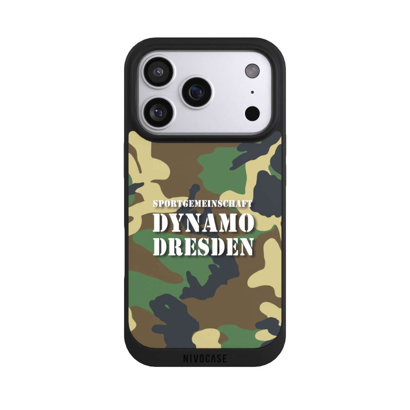 iPhone 17 Pro NIVOpure SGDD Camouflage Grün - Dynamo Dresden