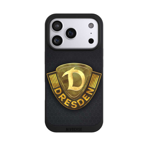 Apple iPhone 17 Pro NIVOpure Goldenes Logo Look Dynamo Dresden