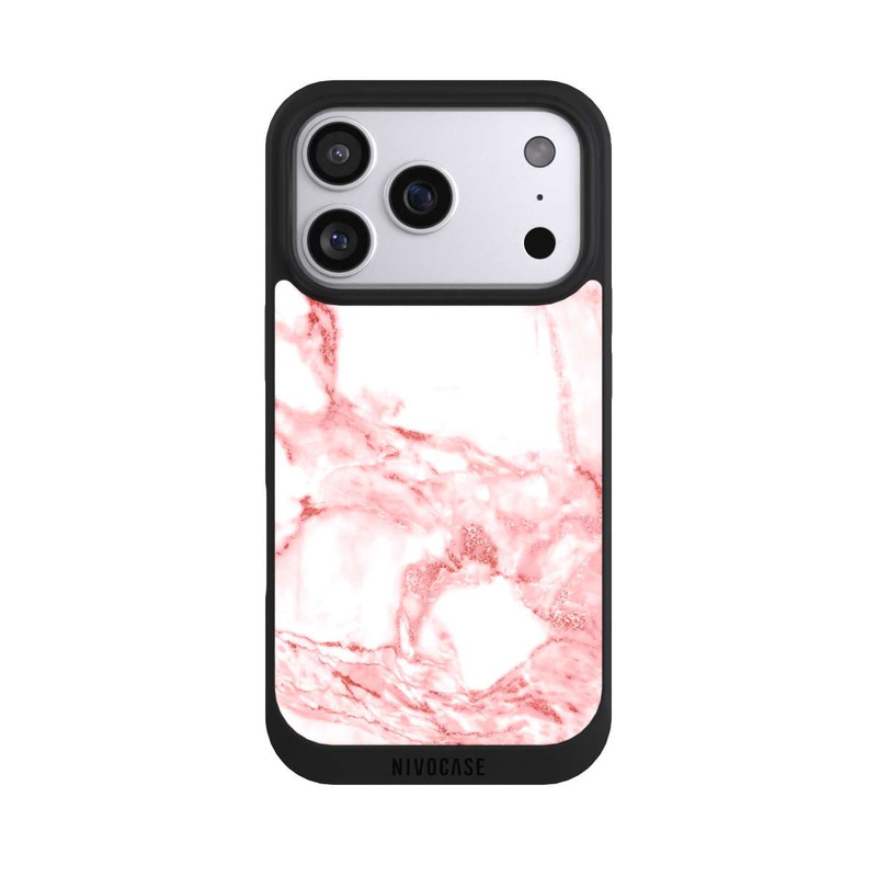 iPhone 17 Pro NIVOpure Marbre Rose et Blanc
