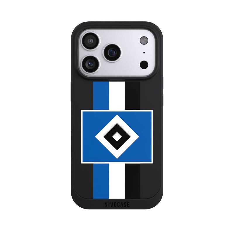iPhone 17 Pro NIVOpure HSV Streifen - Blau-Weiß-Schwarz - ohne Hintergrund