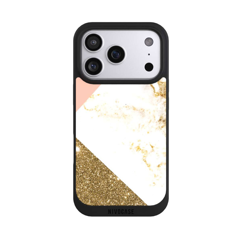 iPhone 17 Pro NIVOpure Marmor-Collage in Goldoptik