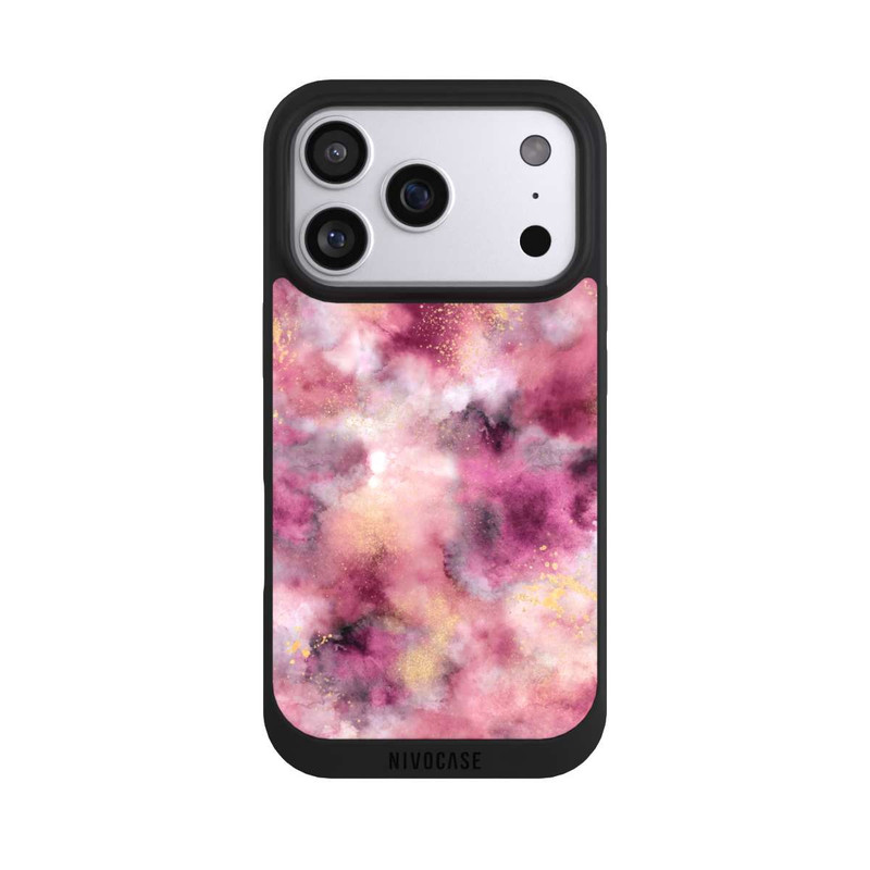 iPhone 17 Pro NIVOpure Rauchiges Marmoraquarell rosa