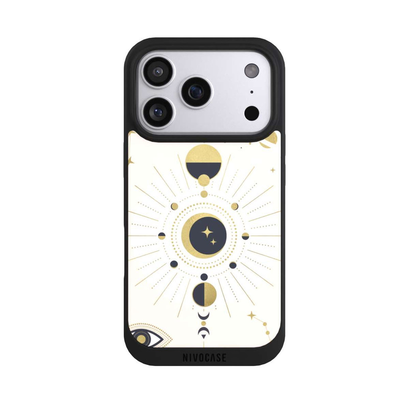 iPhone 17 Pro NIVOpure Look abstrait or rose