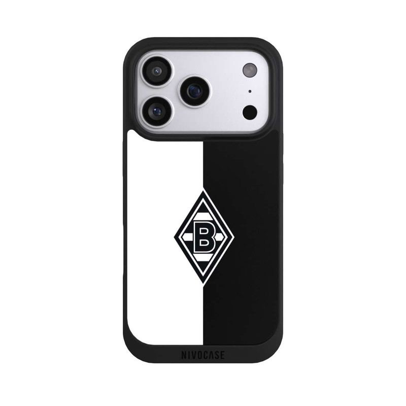 iPhone 17 Pro NIVOpure Borussia Raute Schwarz-Weiss