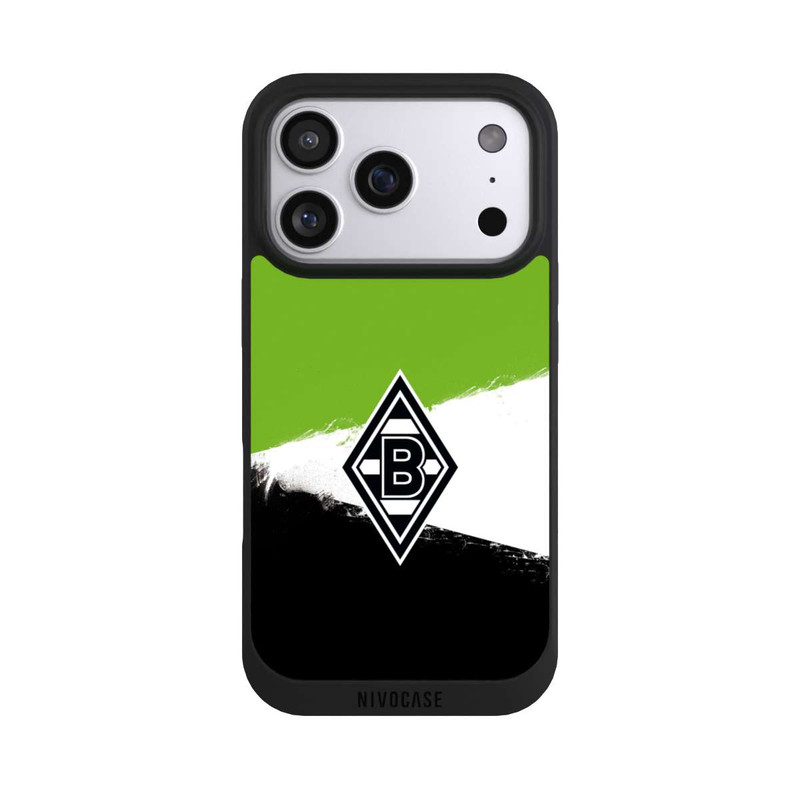 iPhone 17 Pro NIVOpure Borussia Grunge Grün-Weiss-Schwarz
