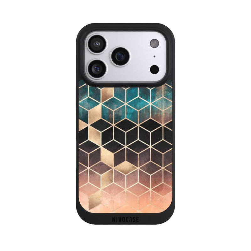 iPhone 17 Pro NIVOpure Ombre Traum Würfel Gold Druck