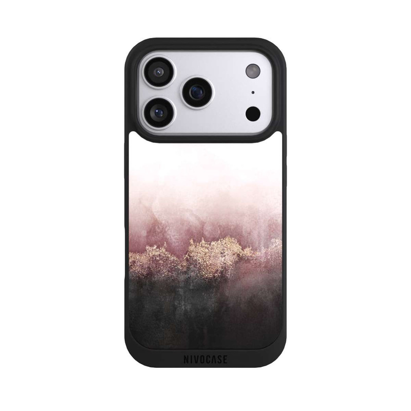 iPhone 17 Pro NIVOpure Impression d'or de poussière de ciel rose