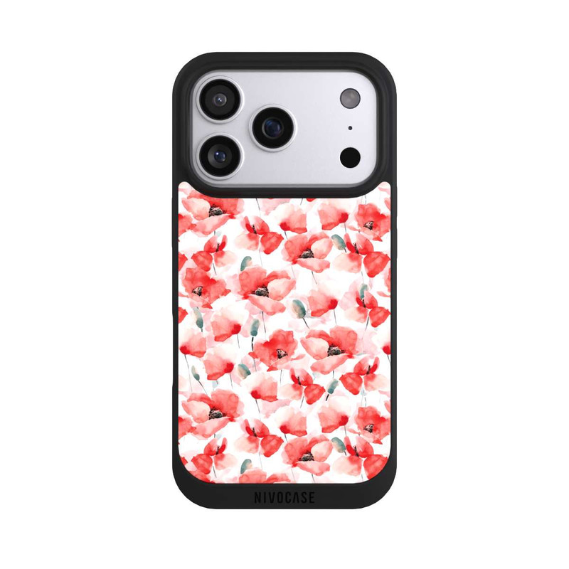 iPhone 17 Pro NIVOpure Mohnblumen Muster