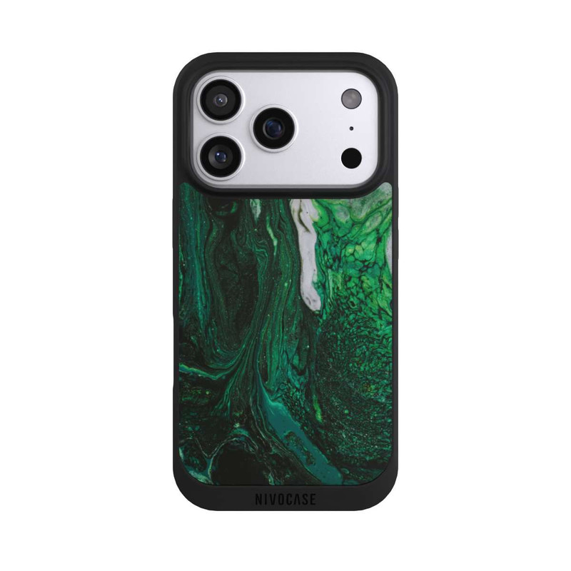 iPhone 17 Pro NIVOpure Green oil texture