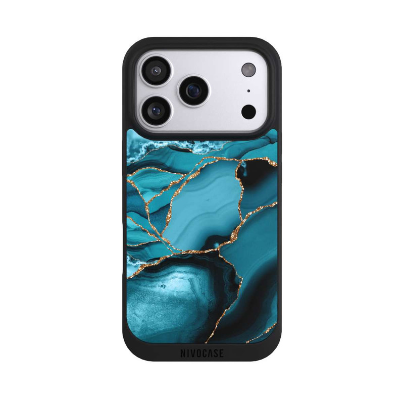 iPhone 17 Pro NIVOpure Marbre Bleu Glacier