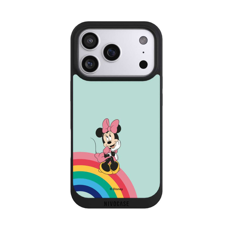 iPhone 17 Pro NIVOpure Minnie Regenbogen Portrait