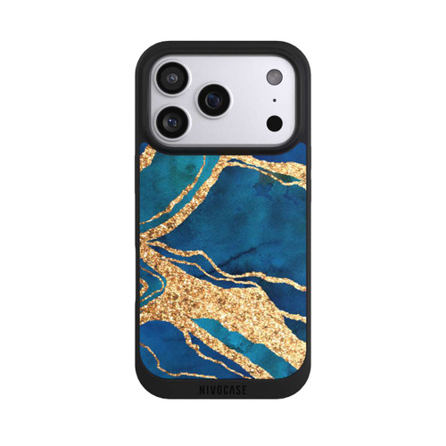 Apple iPhone 17 Pro NIVOpure Gemstone Blue Gold