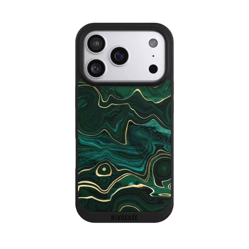 iPhone 17 Pro NIVOpure Malachite gold print
