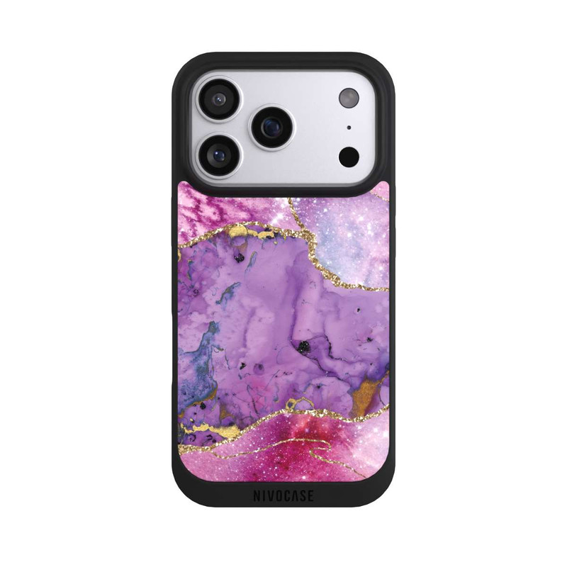 iPhone 17 Pro NIVOpure Purple Galaxy Glamour Marble