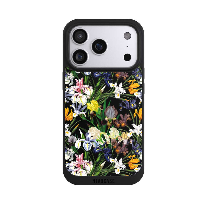 iPhone 17 Pro NIVOpure Fond d'écran de fleurs sauvages sombres