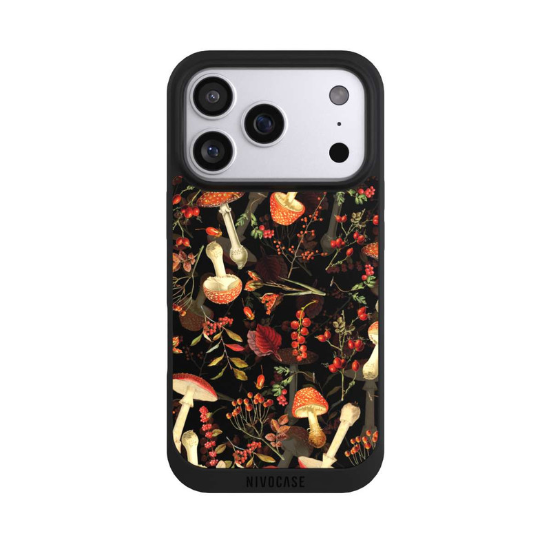 iPhone 17 Pro NIVOpure Pilzmuster Schwarz