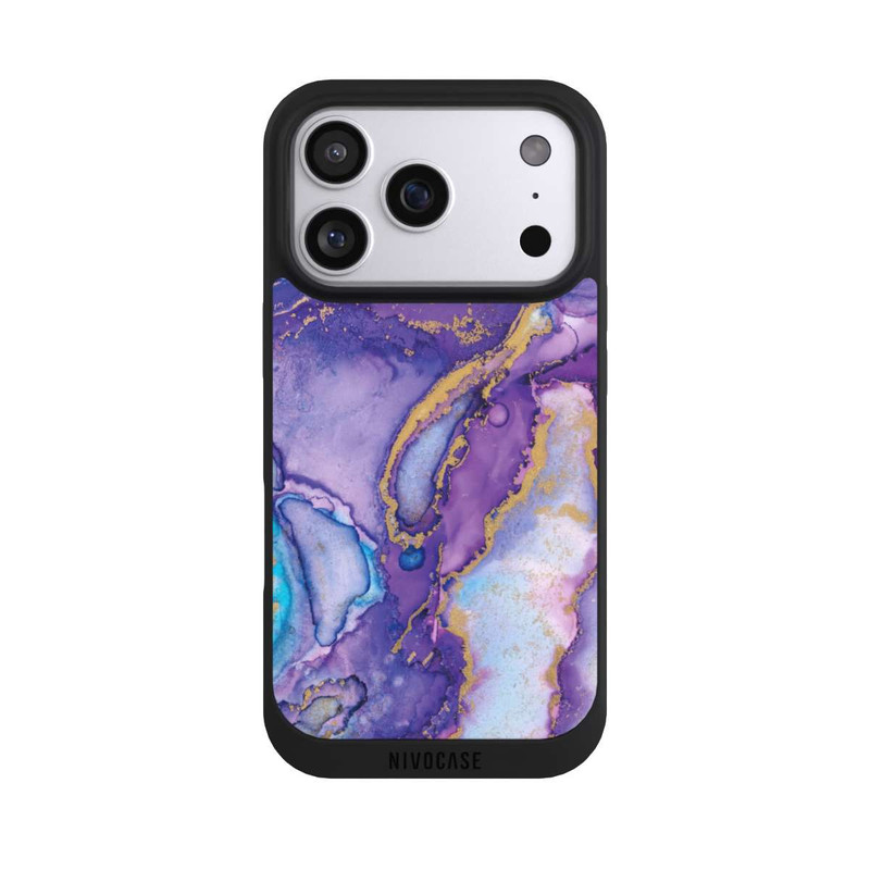 iPhone 17 Pro NIVOpure Strudel lila und blau