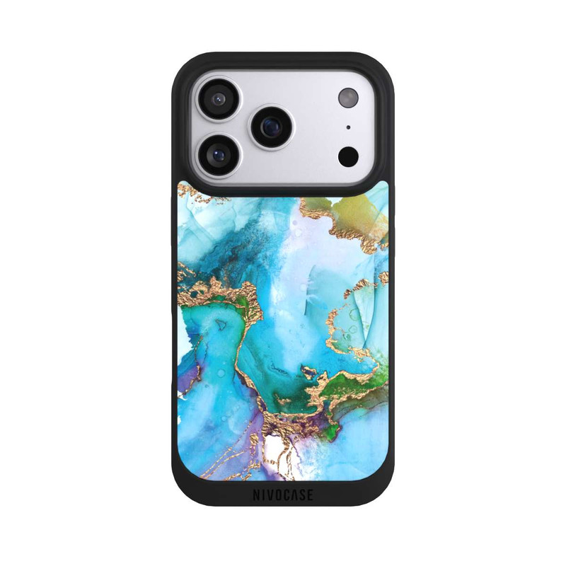 iPhone 17 Pro NIVOpure Bunter Marmor-Glitzer-Look