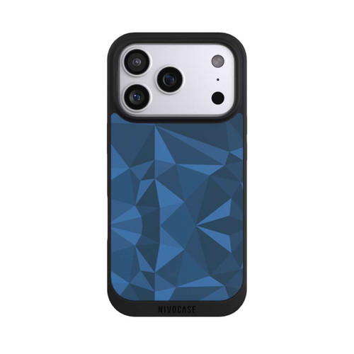 Apple iPhone 17 Pro NIVOpure Polygon Pattern Blue