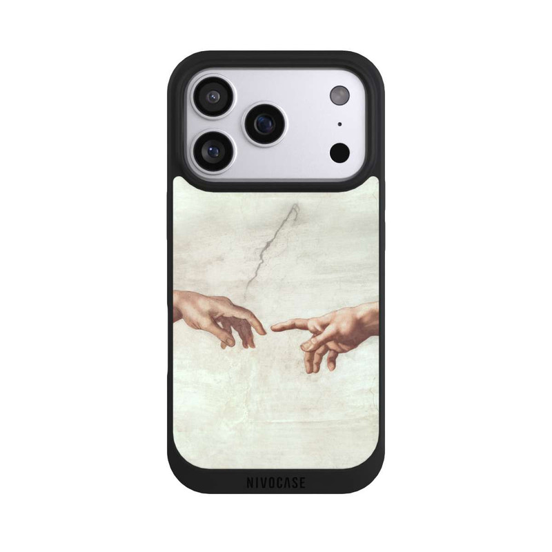 iPhone 17 Pro NIVOpure Hands of God and Adam by Michelangelo Buonarroti