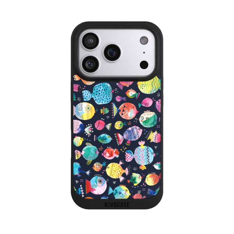 iPhone 17 Pro NIVOpure Plage Puffer poissons Enfant Marine