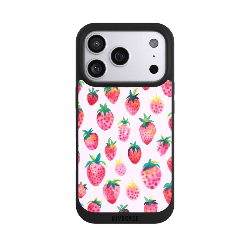 iPhone 17 Pro NIVOpure Fraises aquarelles