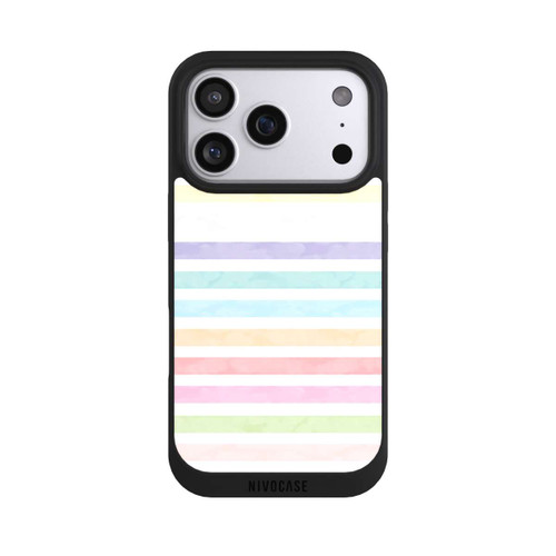 Apple iPhone 17 Pro NIVOpure Regenbogenfarbene Streifen