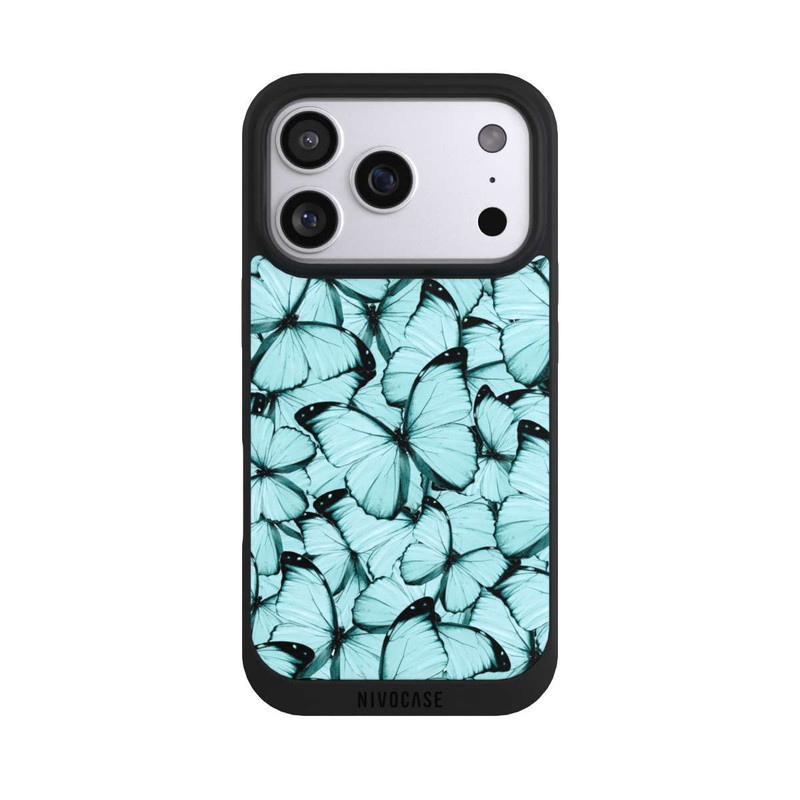 iPhone 17 Pro NIVOpure Papillons sarcelle