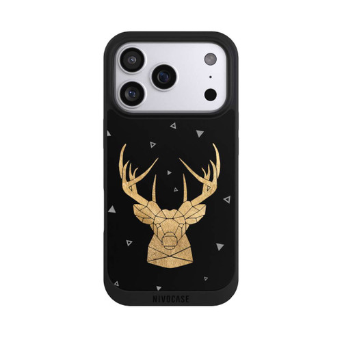 Apple iPhone 17 Pro NIVOpure Cerf et bois géométriques