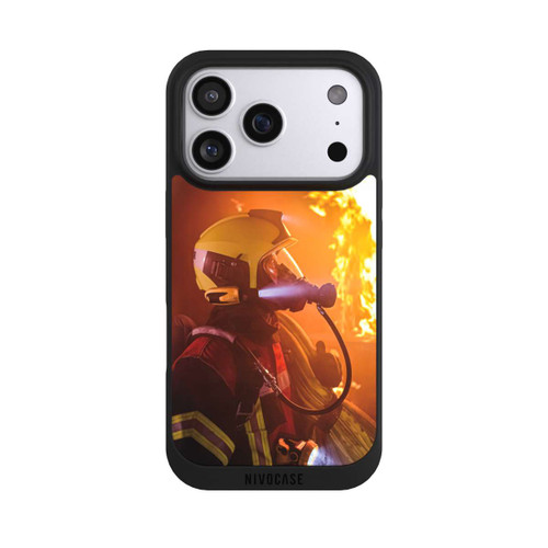 Apple iPhone 17 Pro NIVOpure Firefighter Looking Up Explosion