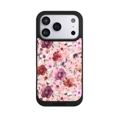 Apple iPhone 17 Pro NIVOpure Üppiger romantischer Blumenstrauß rosa