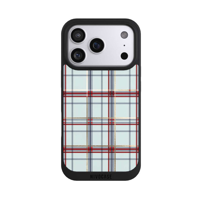 iPhone 17 Pro NIVOpure Tartan Blau